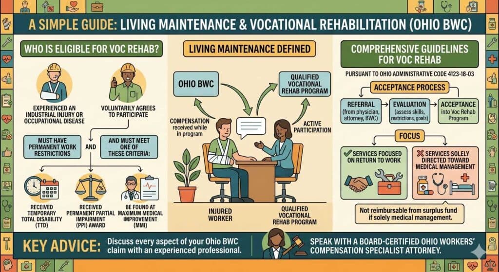 Compensation Available, Referral to, and Acceptance in OhioBWC Voc Rehab