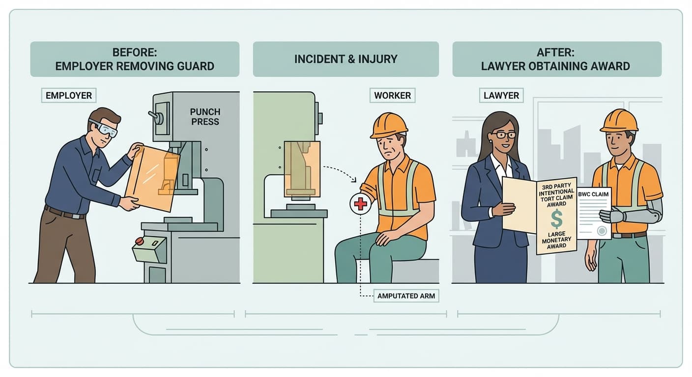The Machine Amputated Your Finger, Hand, Arm, Foot, or Leg.
