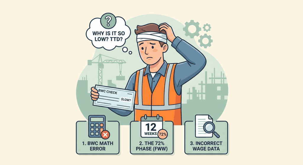 Is Your Ohio Workers’ Comp Check Too Low? 3 Reasons why BWC’s Math is Wrong